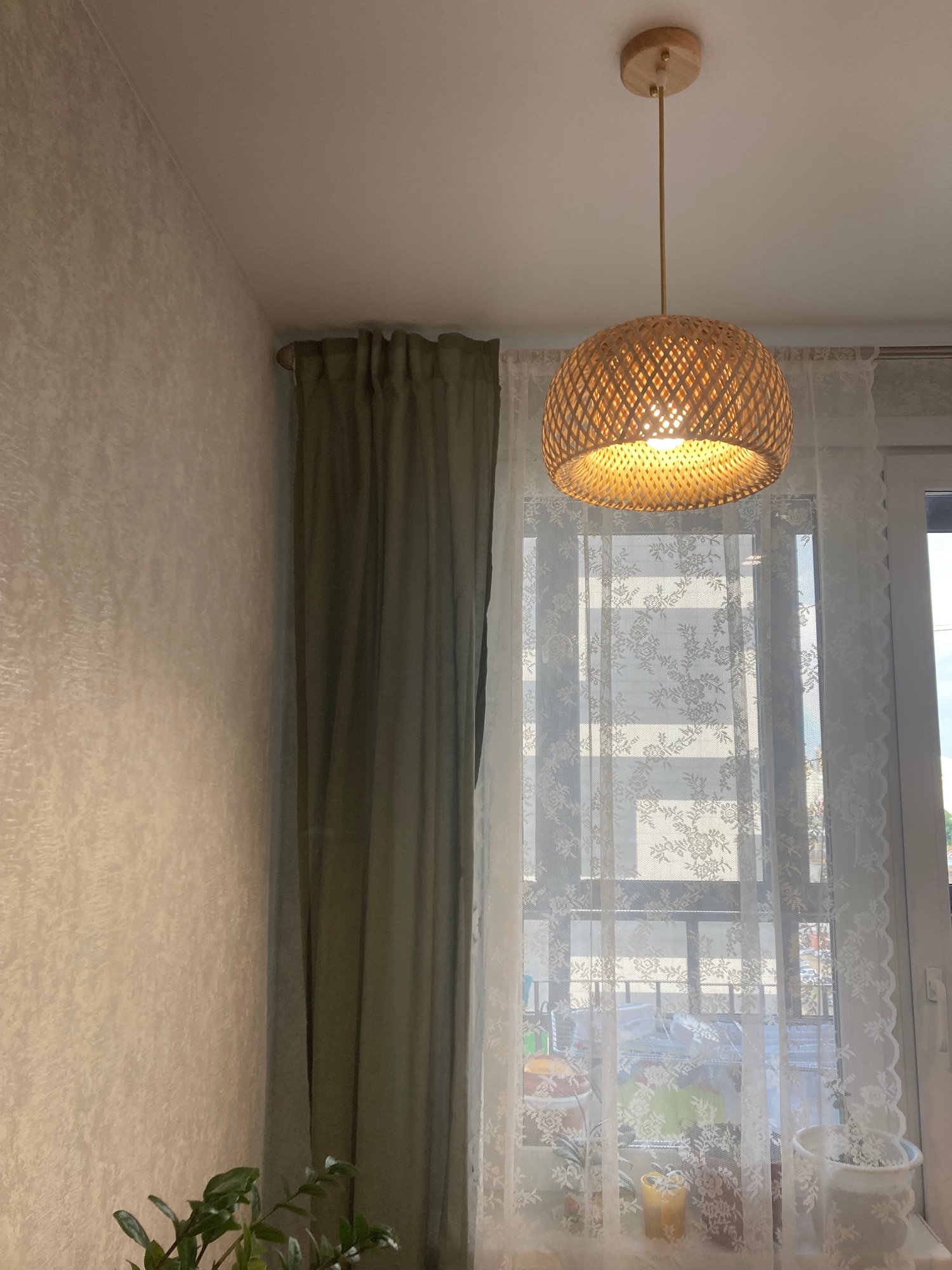 Classic Bamboo Chandelier with Rattan Pendant Light for Home Decor photo review