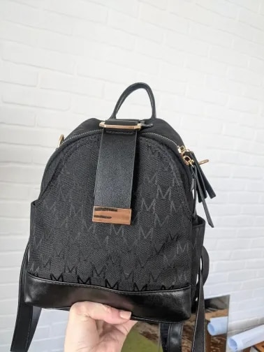 Solid Color Simple Fashion Casual Backpack photo review