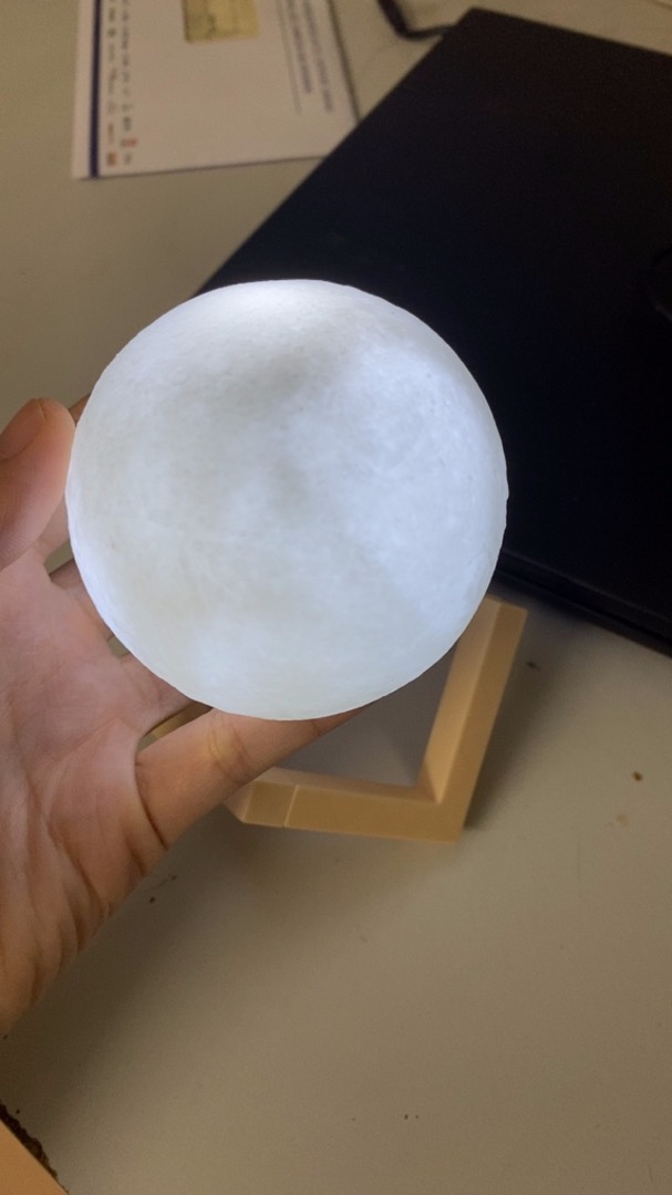 Color Changing Galaxy Moon Lamp photo review