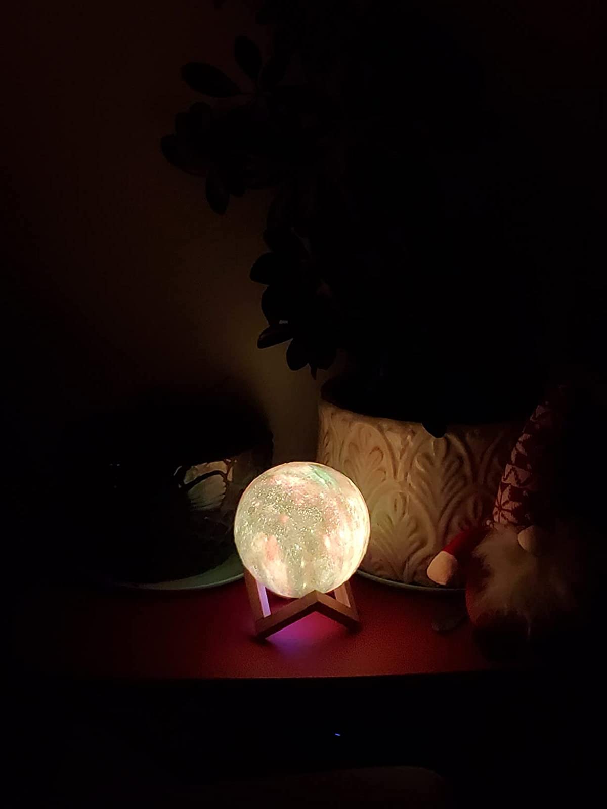 Color Changing Galaxy Moon Lamp photo review