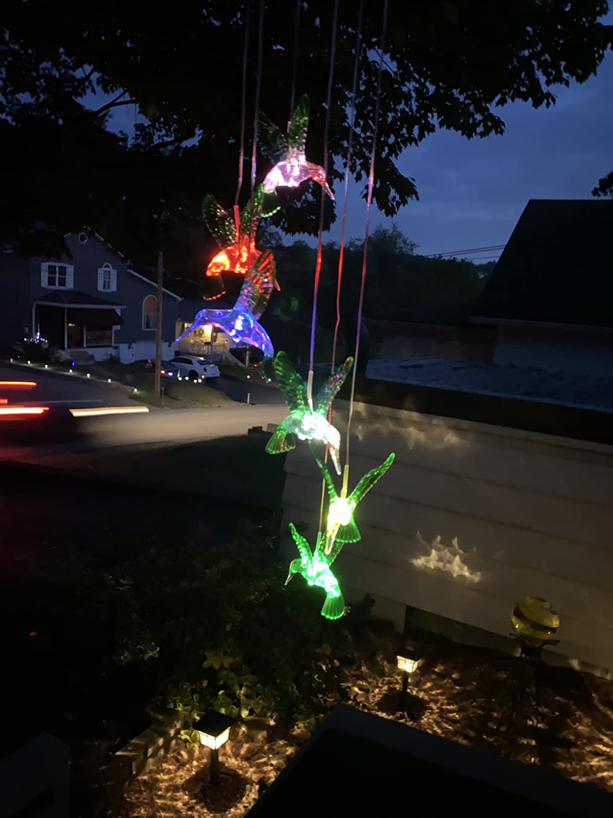 Color Changing Solar Powered Wind Chime for Outdoor Garden photo review