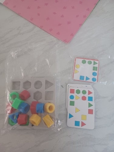 Children's Geometric Block Puzzle Board photo review