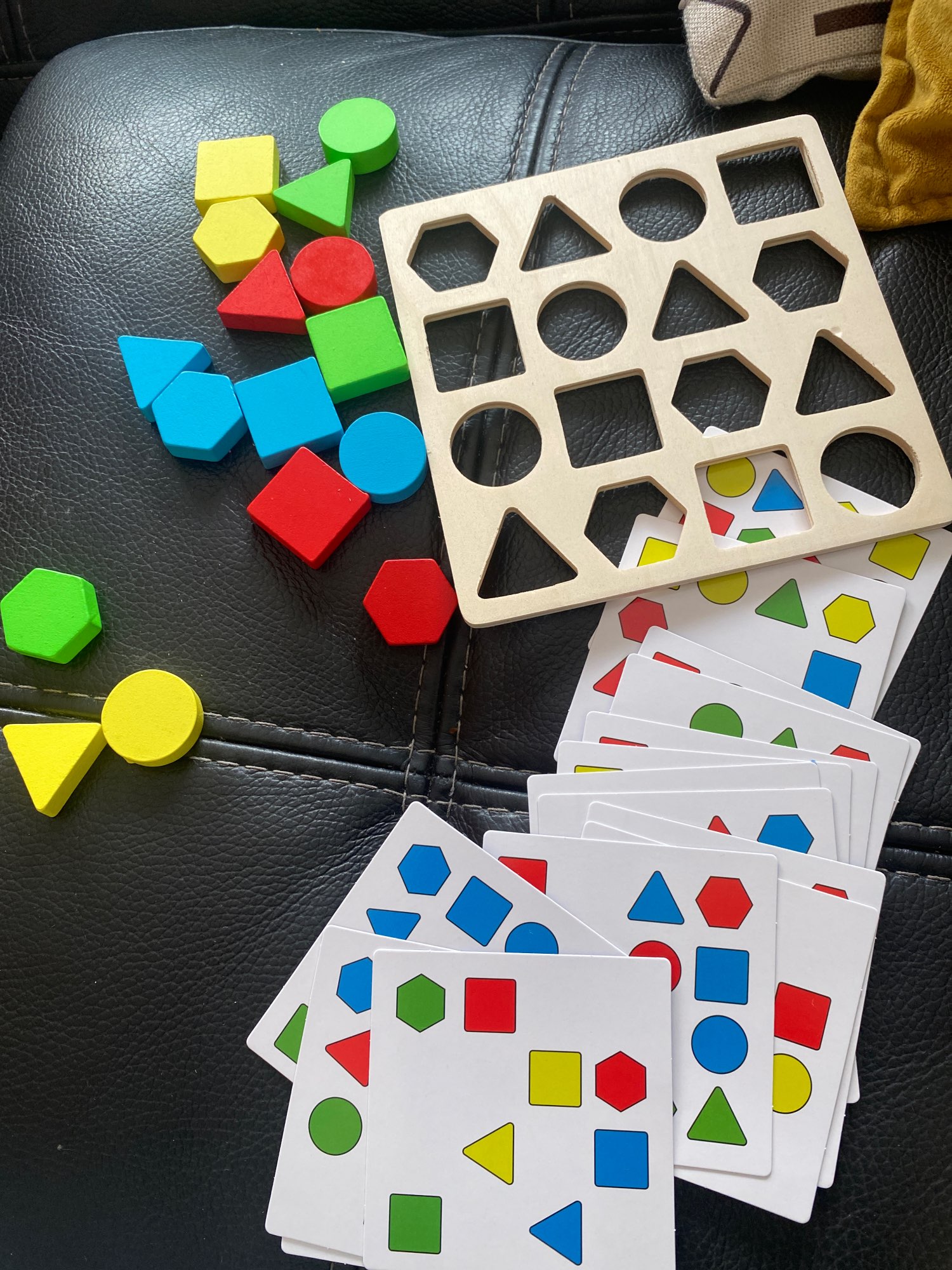 Children's Geometric Block Puzzle Board photo review