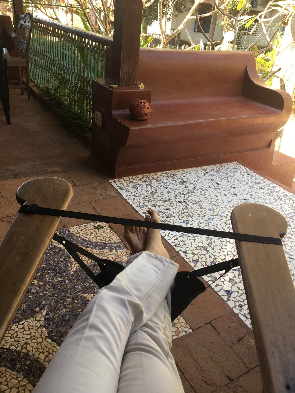 Comfy Airplane Hammock & Footrest (Premium Memory Foam) photo review