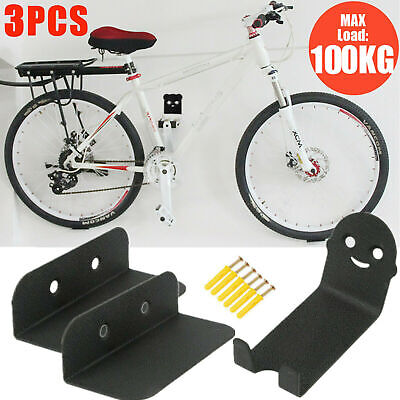 BIKE RACK WALL Mount Garage Bicycle Storage Hanger Hook Holder Shelf for Indoor £8.99 - PicClick UK