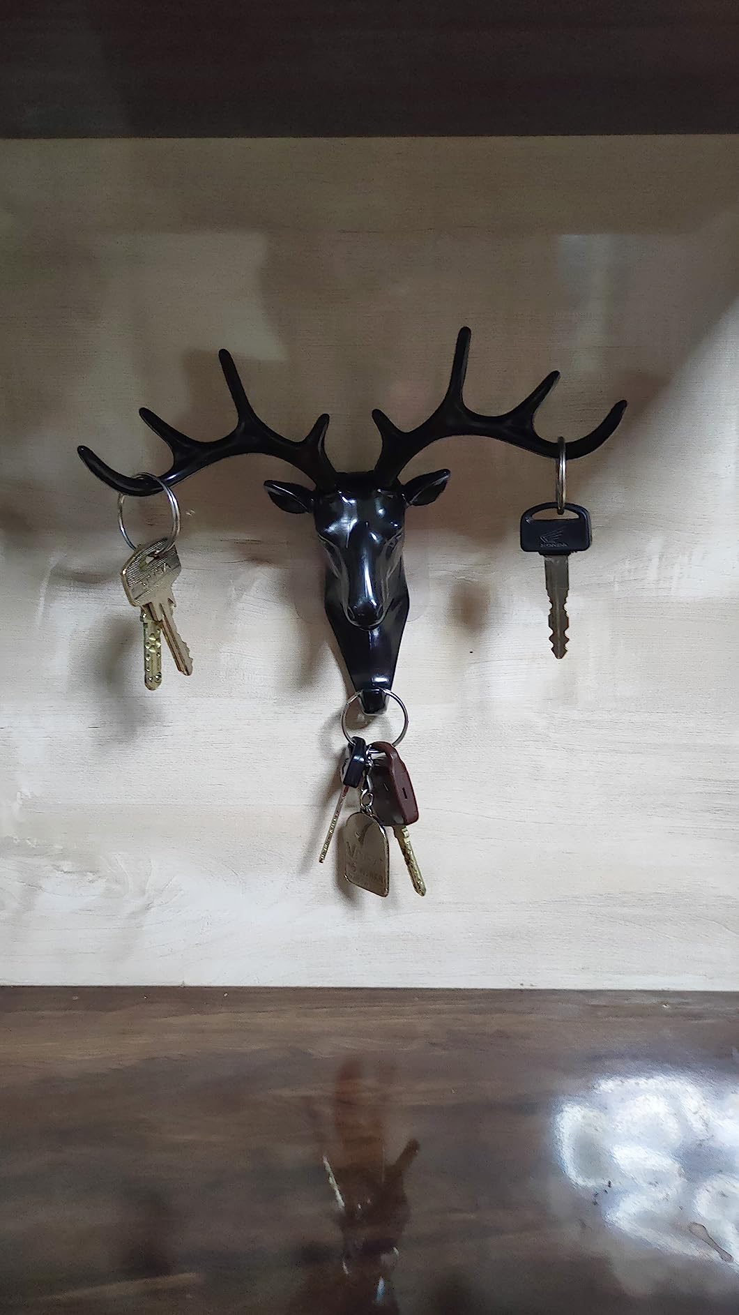 Creative Antler Wallhook for Key & Towel - Deer Head Wall Sticker photo review