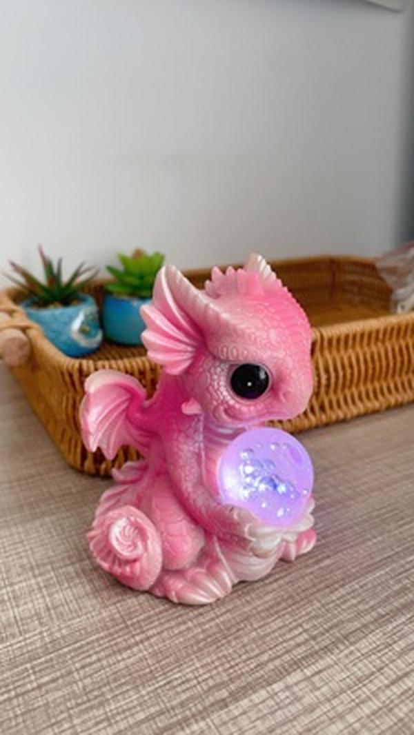 Cute Baby Dragon Resin Statue for Home Decoration photo review