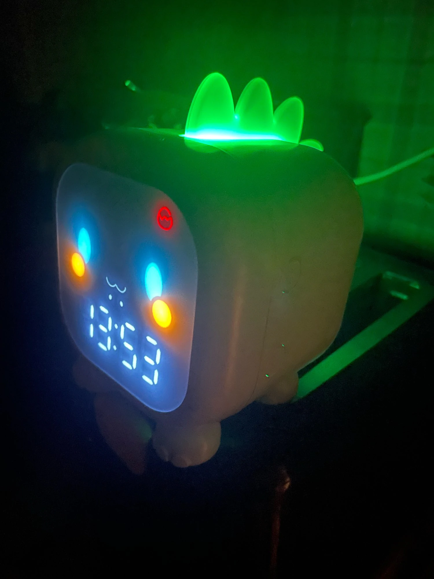 Cute Dinosaur Digital Alarm Clock for Kids with Voice Control and LED Display photo review