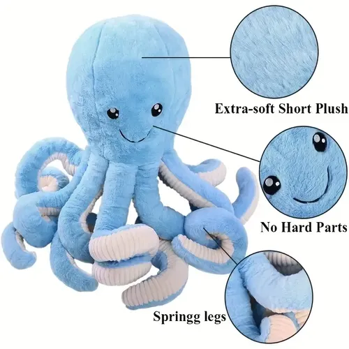 Cute Octopus Plush Pillow Pendant, Soft Sea Animal Decor For Home, Children And Baby Gifts