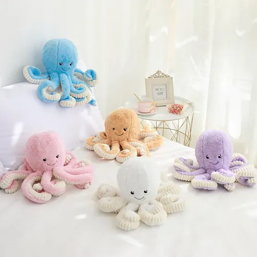 Cute Octopus Plush Pillow Pendant, Soft Sea Animal Decor For Home, Children And Baby Gifts