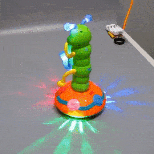 Electric Dancing Saxophone Caterpillar Toy With Lights And Music For Baby