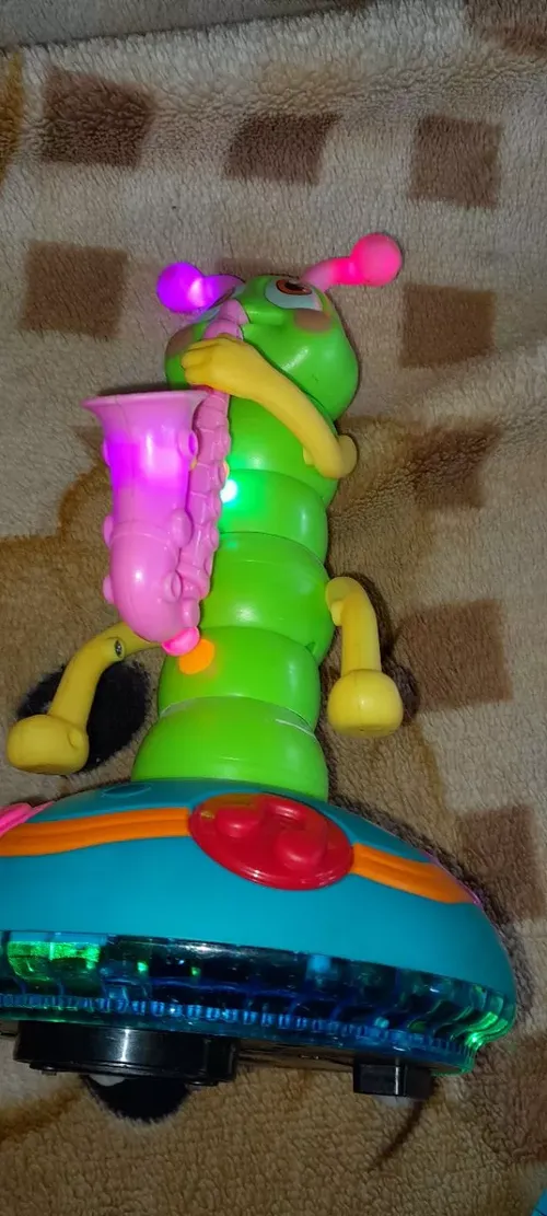 Electric Dancing Saxophone Caterpillar Toy With Lights And Music For Baby photo review