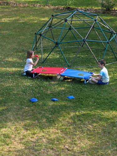 Deluxe Regulation Corn Hole Bean Bag Toss Game Set photo review