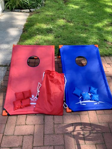 Deluxe Regulation Corn Hole Bean Bag Toss Game Set photo review