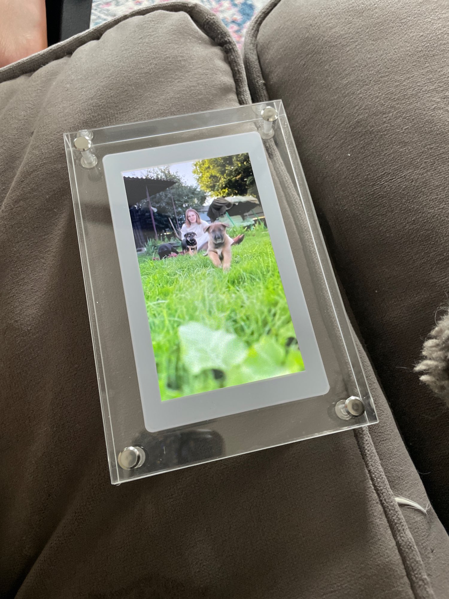 Vertical Digital Picture Frame With 1GB, Battery & Type-C photo review