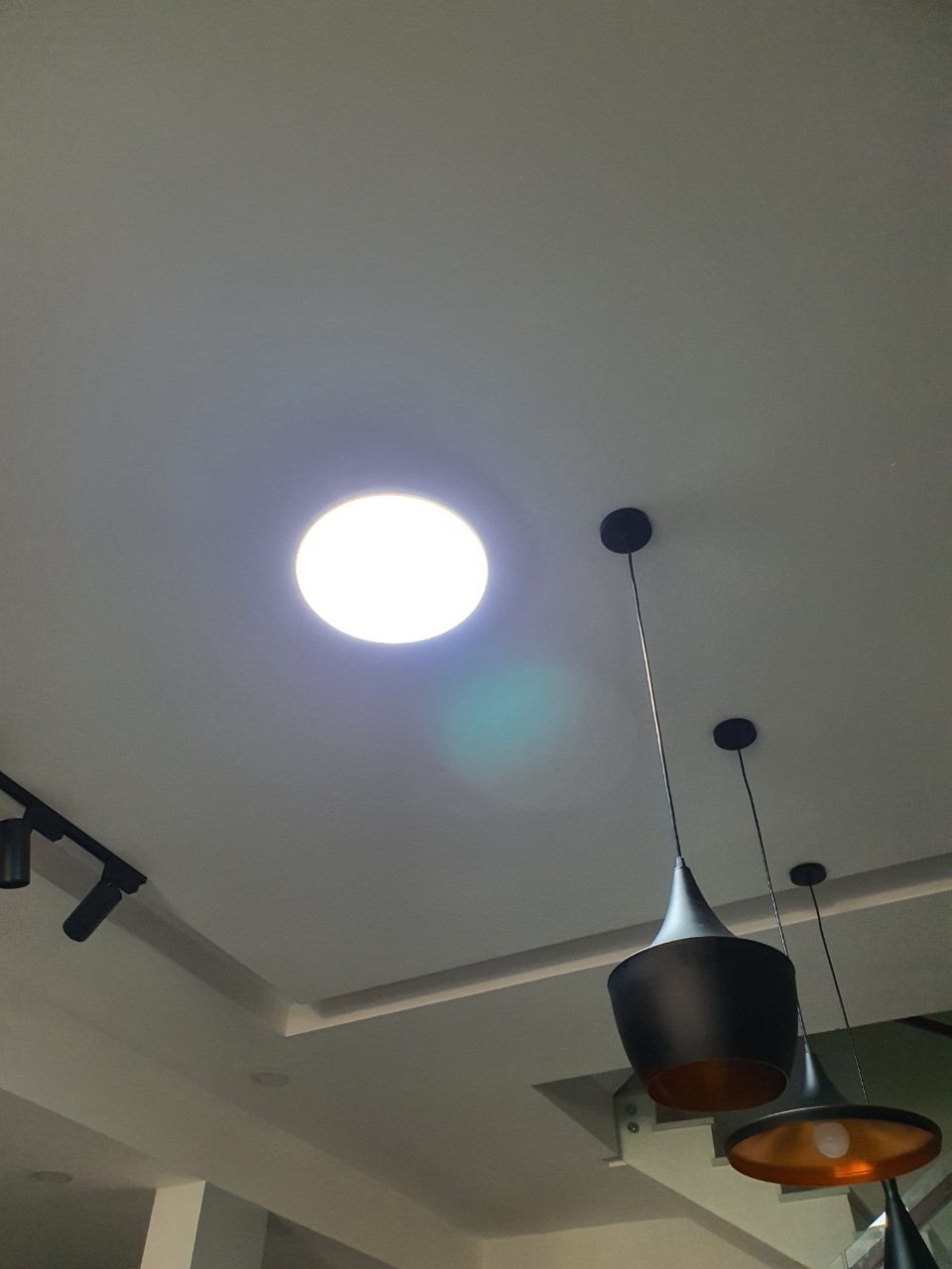 Dimmable Modern Minimalist Led Round Shaped Acrylic Flush Mount Ceiling Light photo review