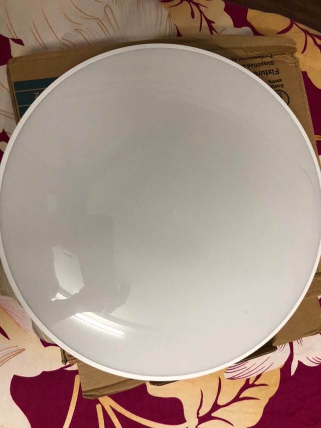 Dimmable Modern Minimalist Led Round Shaped Acrylic Flush Mount Ceiling Light photo review