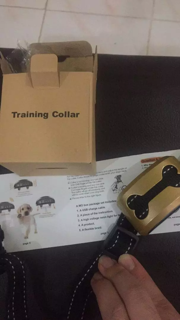 Rechargeable Dog Anti-Barking Collar With Static Shock photo review