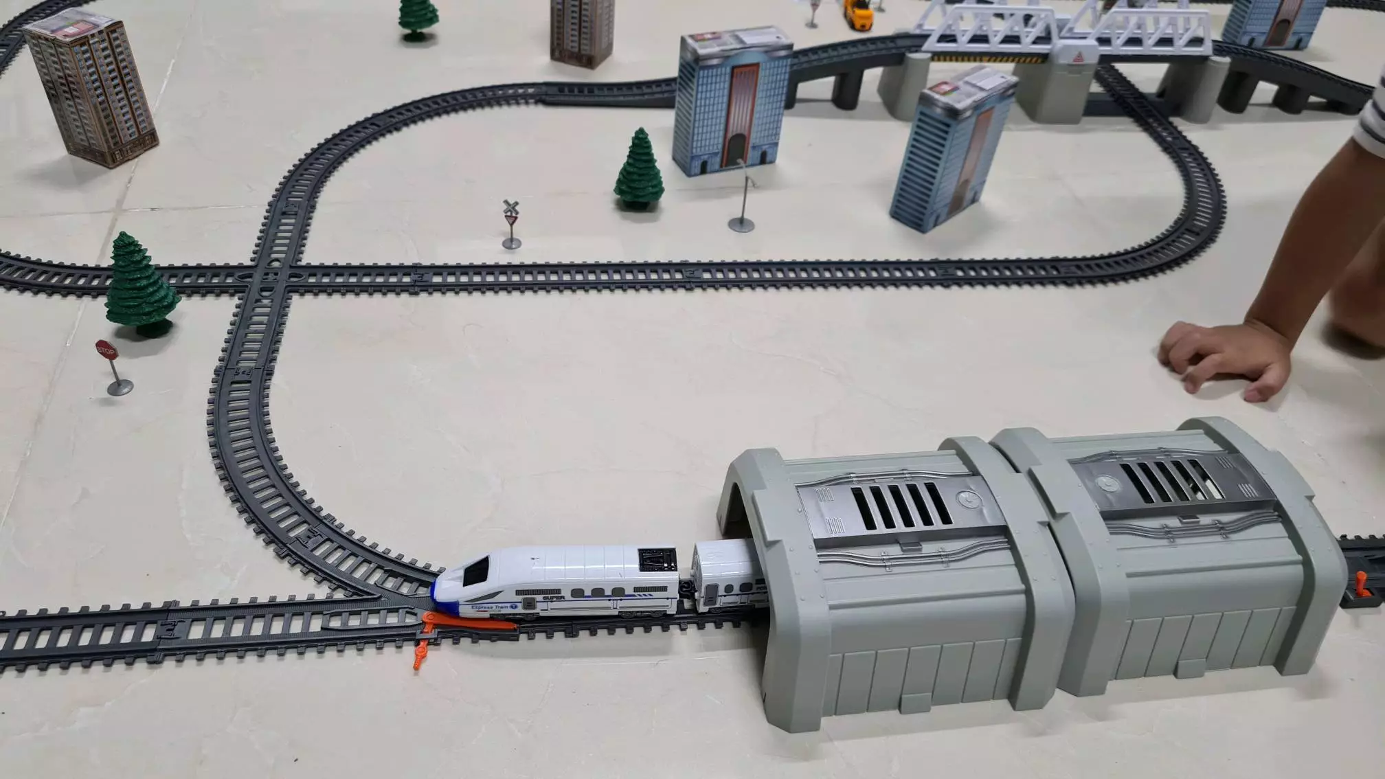 Children's Electric Rail Car Toy Set photo review