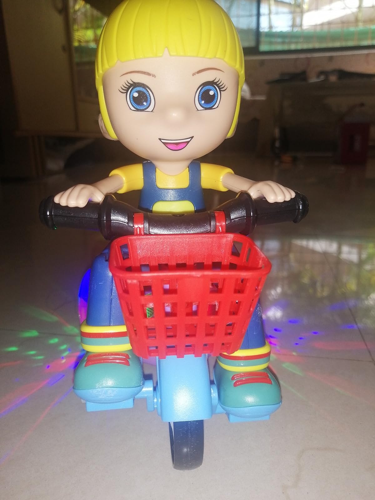 Electric Powered Stunt Tricycle Car 360 Degree Rotating Music Light Children Toy Gift photo review