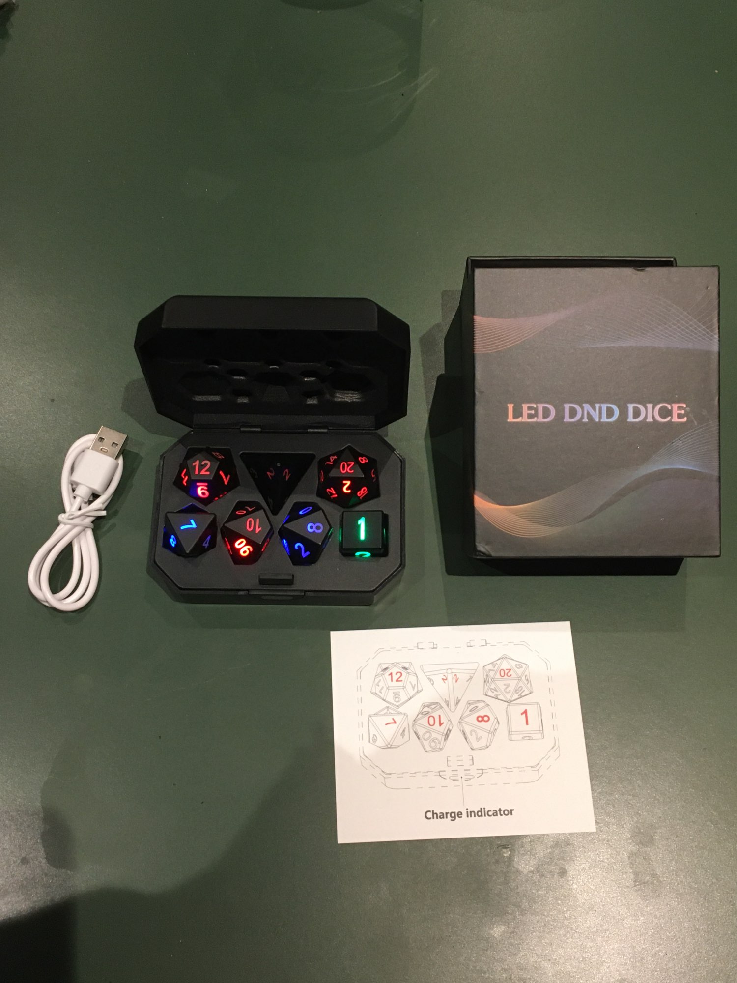 Electronic Luminous Led  Dice Set Convenience photo review