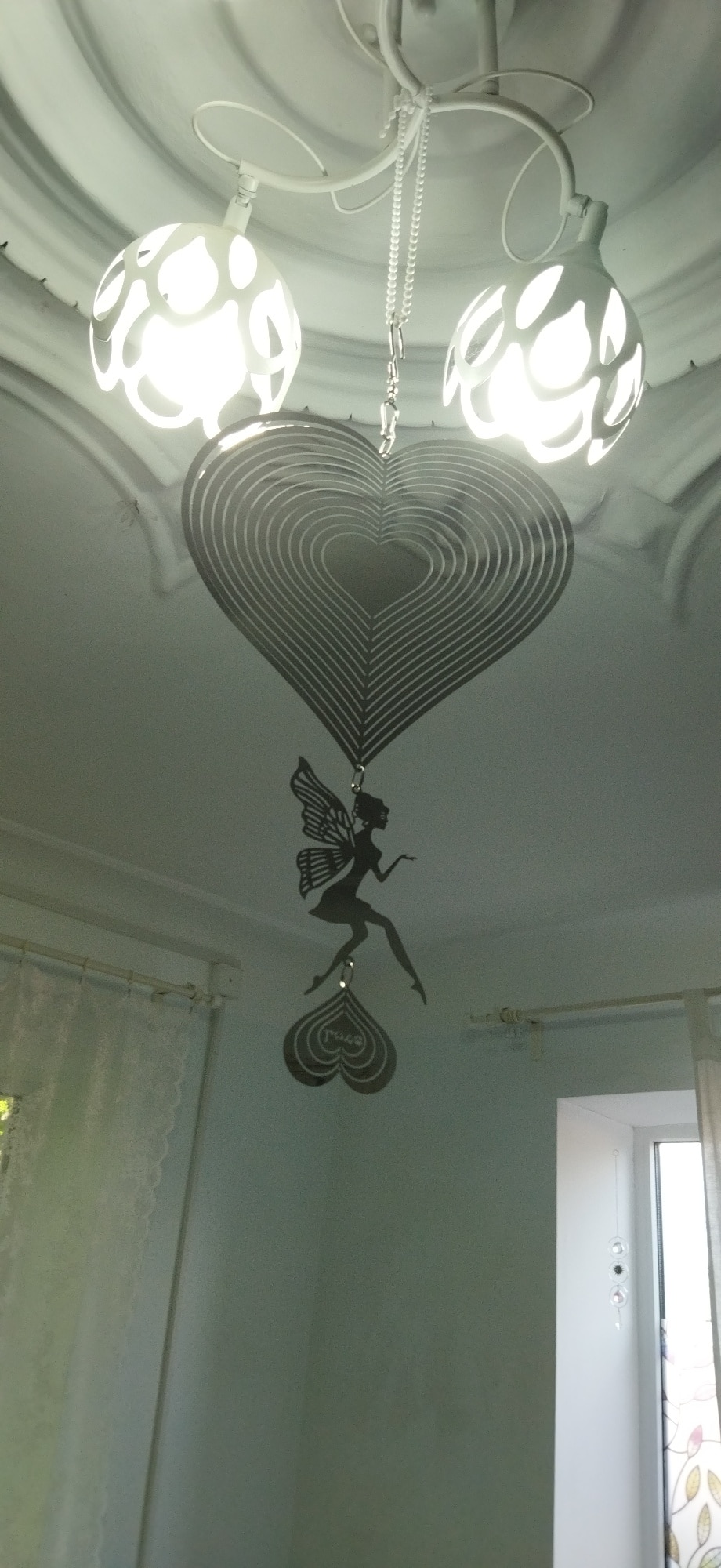 Wind Chimes Angel Love for Garden Outdoor Indoor Balcony photo review