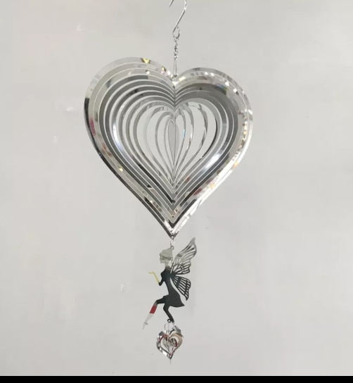 Wind Chimes Angel Love for Garden Outdoor Indoor Balcony photo review