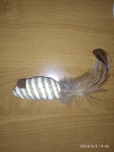 Interactive Cat Toy Mouse with Feather Tail photo review