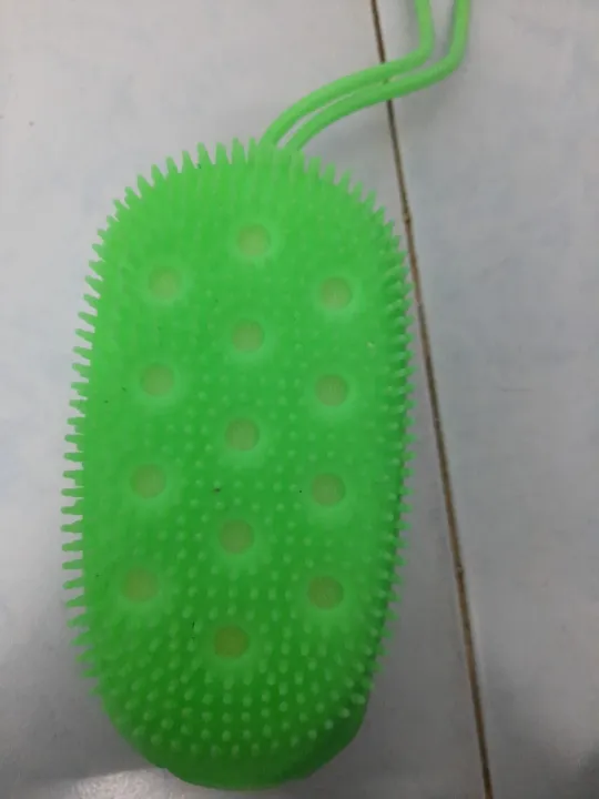 Silicone Double Sided Massage Foam Bath Sponge photo review