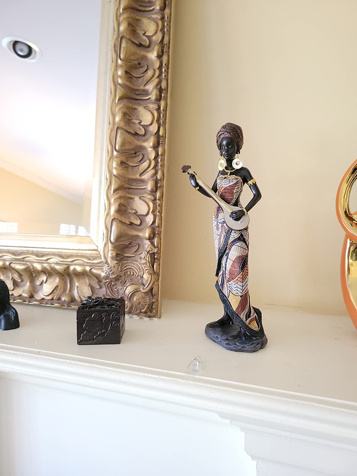 African Woman Sculpture Ideal Interior Decoration photo review