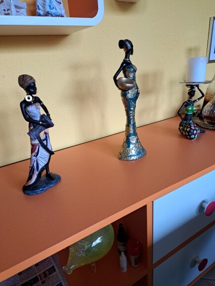 African Woman Sculpture Ideal Interior Decoration photo review