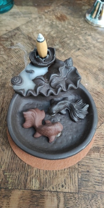 Fish Backflow Smoke Waterfall Incense Burner photo review