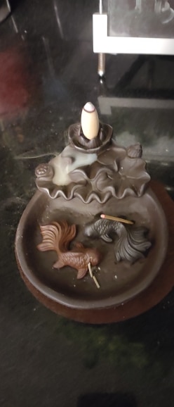 Fish Backflow Smoke Waterfall Incense Burner photo review