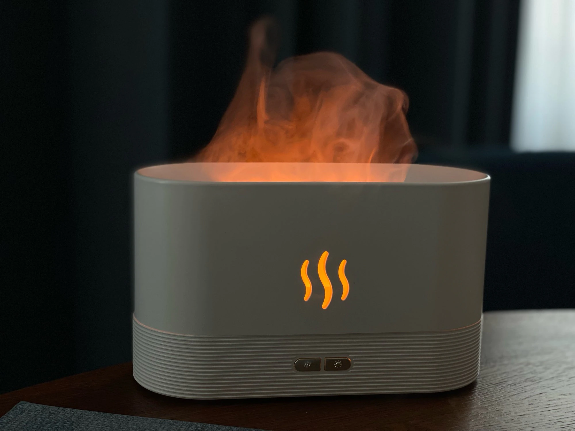 Flame Humidifier & Diffuser for Office Home Spa Yoga | Light Mist Aromatherapy photo review