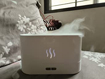 Flame Humidifier & Diffuser for Office Home Spa Yoga | Light Mist Aromatherapy photo review