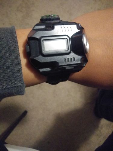 Tactical Survival Watch Flashlight with Compass photo review