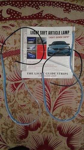 Flexible Car LED Strip Light Angel Eye DRL 5 Color photo review