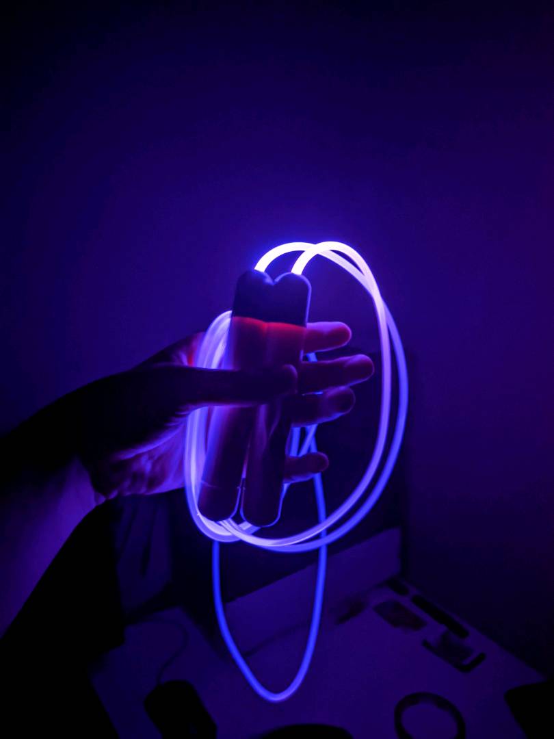Glowing Skipping Rope - Adjustable Luminous Exercise for Fitness photo review