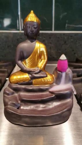 Golden Buddha Backflow Incense Burner photo review