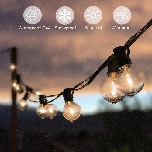 LED String Lights For Patio And Garden, Warm White Wire, Christmas Gift