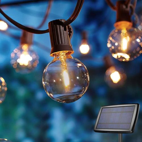 LED String Lights For Patio And Garden, Warm White Wire, Christmas Gift