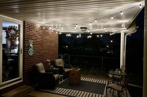 LED String Lights For Patio And Garden, Warm White Wire, Christmas Gift photo review