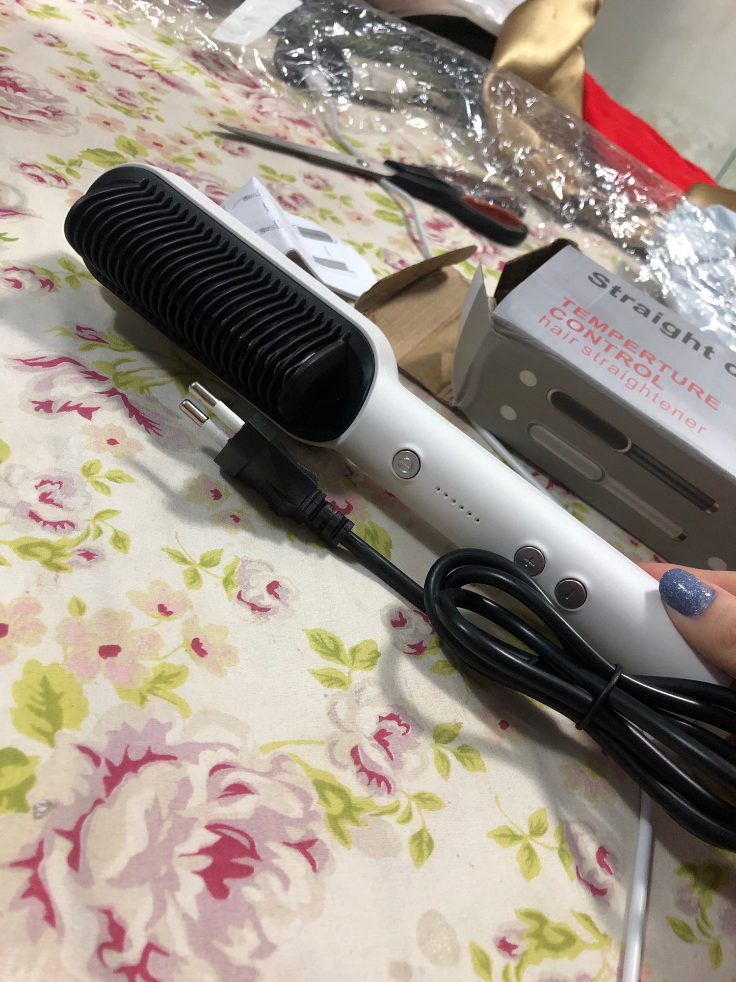 Air Brush Hair Straightener Brush photo review