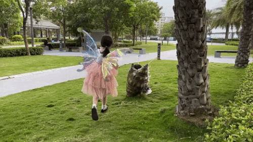 Electric Fairy Wings With LED Lights For Halloween Kids Cosplay Costume