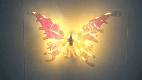 Electric Fairy Wings With LED Lights For Halloween Kids Cosplay Costume