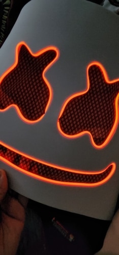 Marshmello Halloween LED Mask with 3 Lighting Modes photo review