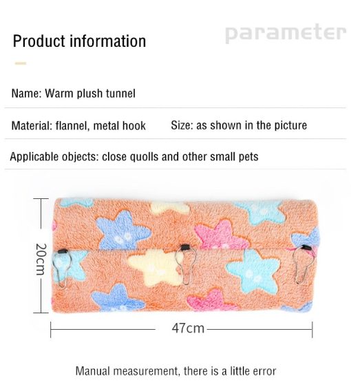 Hamster Tunnel and Hammock for Small Animals