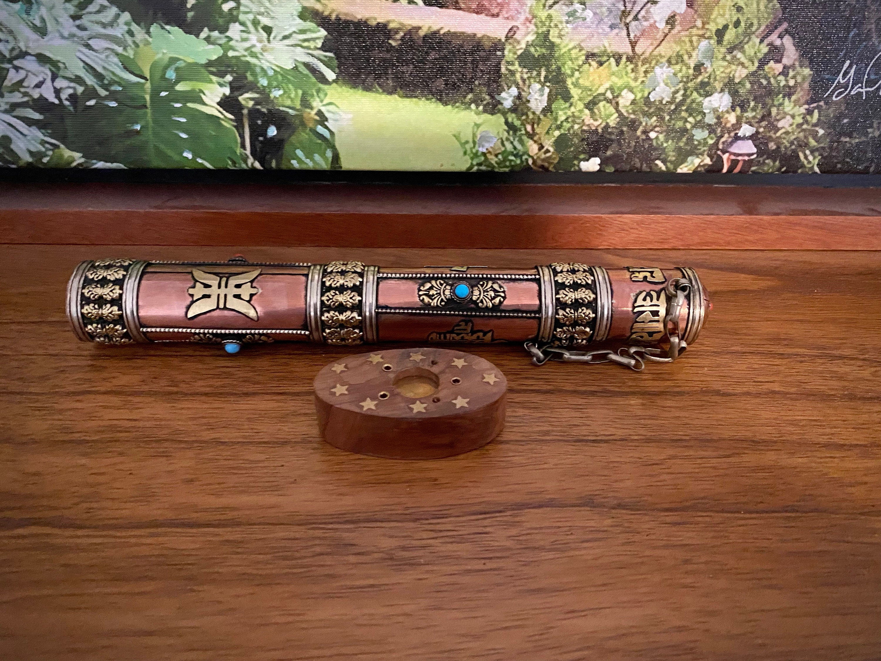 Handmade Copper Incense Stick Tube photo review