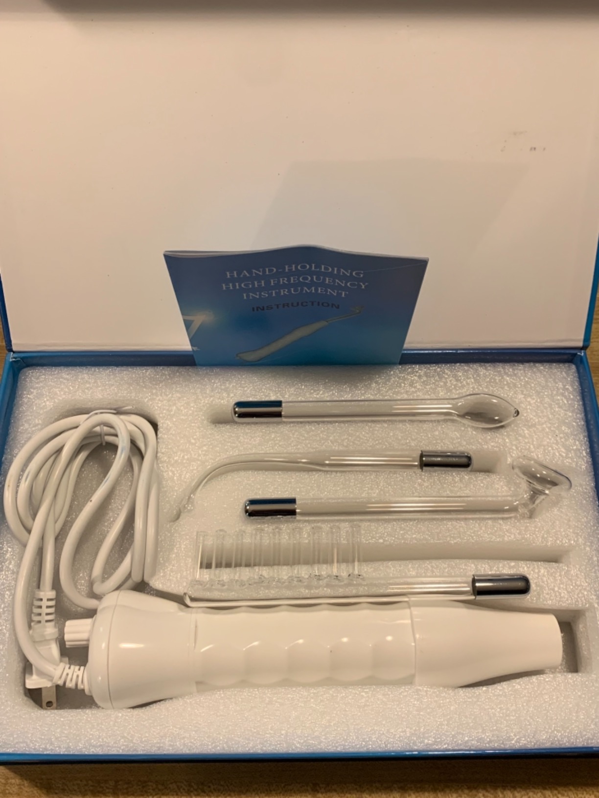 High Frequency Facial Machine Electrotherapy Wand Glass Tube photo review