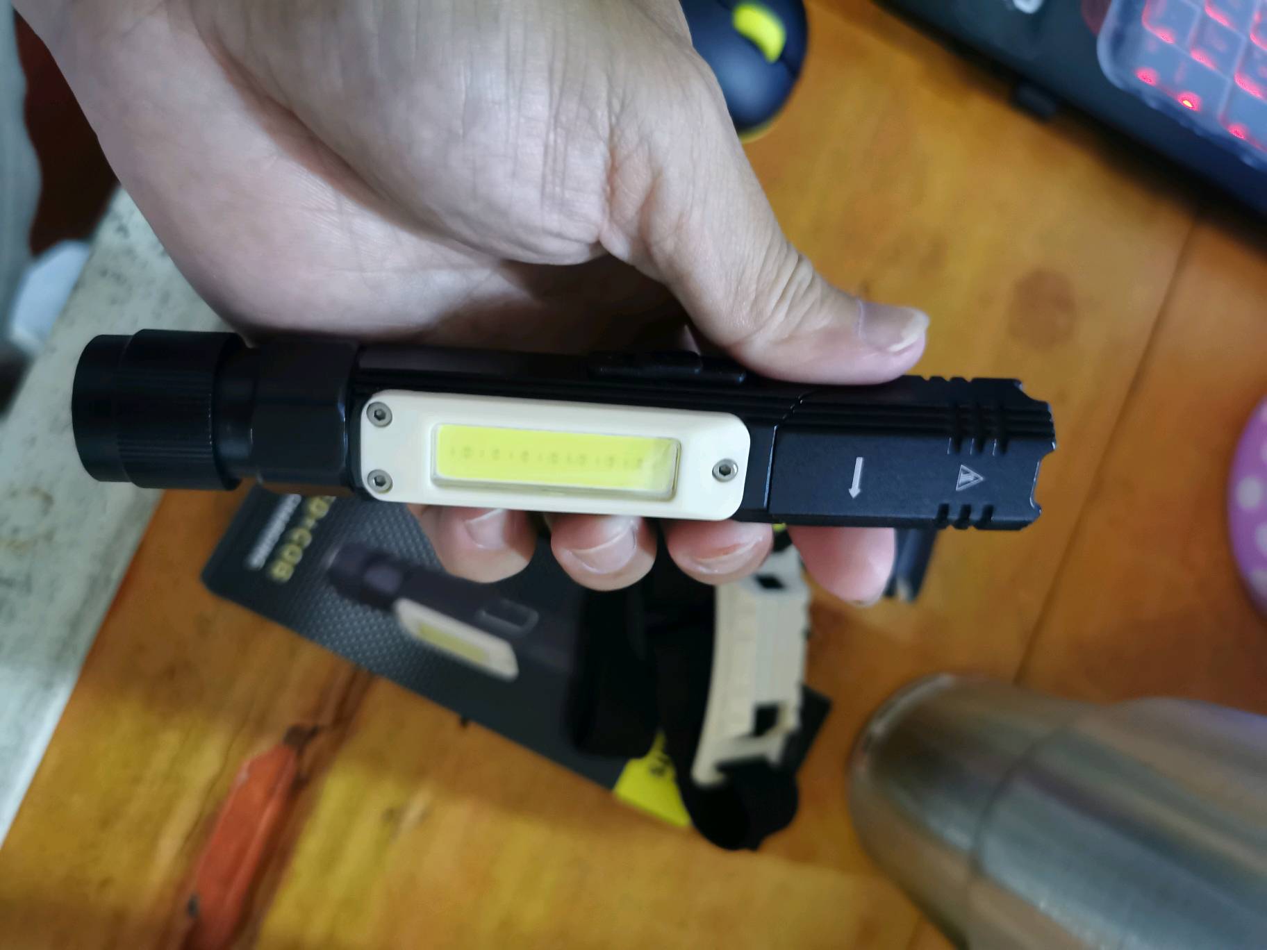 Handy 90 Degree Rechargeable Flashlight photo review